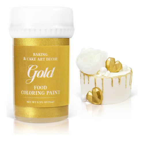 Cobakey - Pintura Comestible De Oro Comestible Liquido, Polv