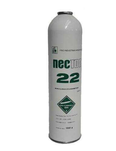 Lata Gas Refrigerante R-22 X 1kg Necton