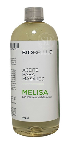Aceite Para Masajes - Aceite De Melisa - Biobellus 500ml