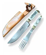 Comprar Juego De Cuchillo Y Tenedor El Cabure Asta 08131 Asta Ciervo