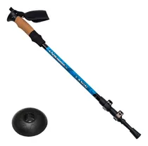 Comprar Bastón Trekking Senderismo Aluminio X1 Unidad Mango Corcho Color Azul