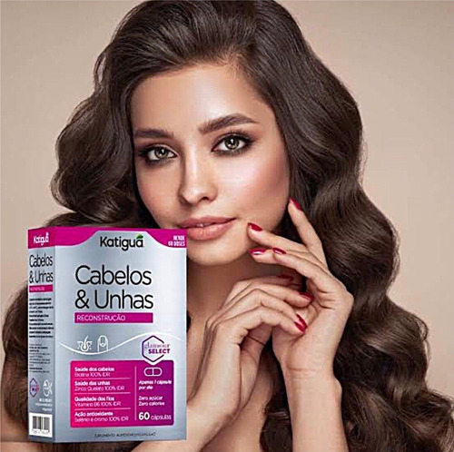 Kit 3 Cabelos E Unhas Reconstrução 60 Cápsula - Katigua