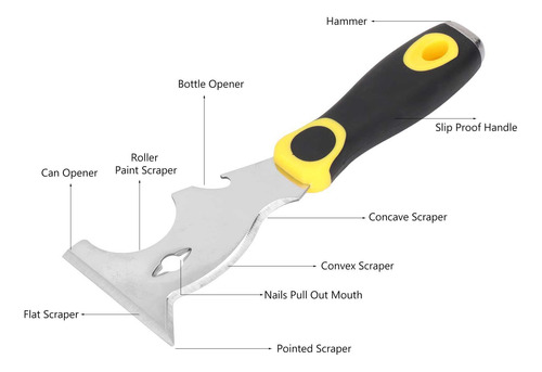 Raspador De Faca Putty, Lâmina Espessada Multifuncional