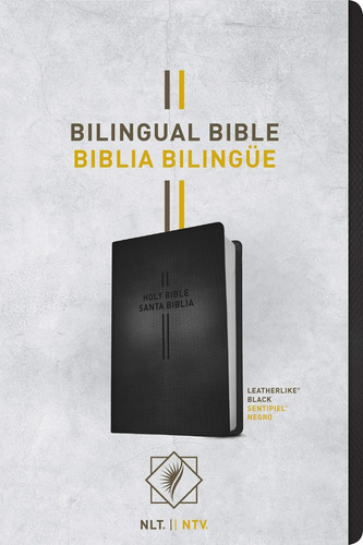 Biblia Bilingüe Ntv/nlt, Imitación Piel Negro