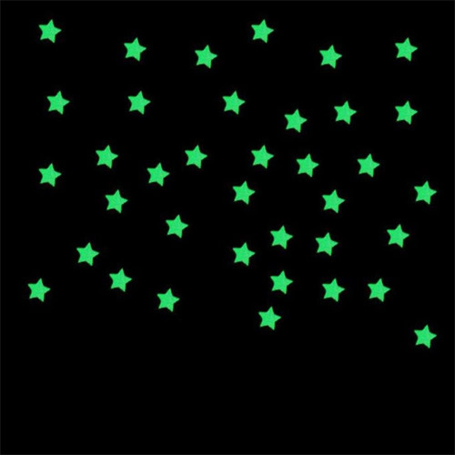 100 Pegatinas Murales Fluorescentes De Plástico Noctilucente