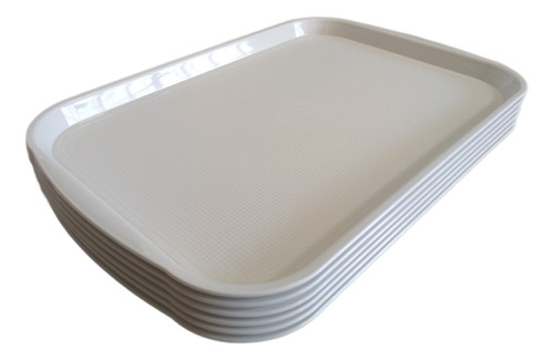 Bandeja Plastico X50 U 33x22 Cafeteria Fast Food Desayuno