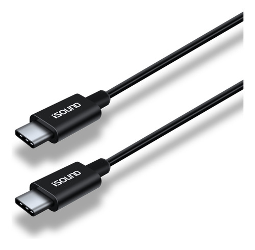 Cable Tipo C A Tipo C De 1.8 Metros Isound Negro