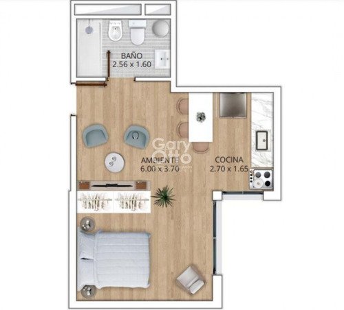 Imagen 9 de 9 de Monoambiente En Venta En Tres Cruces