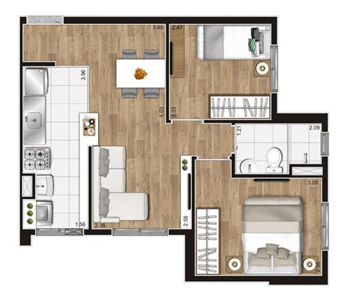 Imagem 12 de 15 de Apartamento Residencial Para Venda, Cachoerinha, São Paulo - Ap6590. - Ap6590-inc