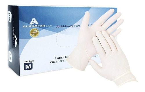 Guantes De Latex Caja Tallas S-m-l Caja X 100 Unidades