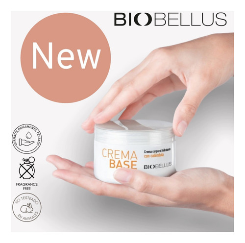 Crema Base Para Masajes Biobellus Corporal Piel 500grs