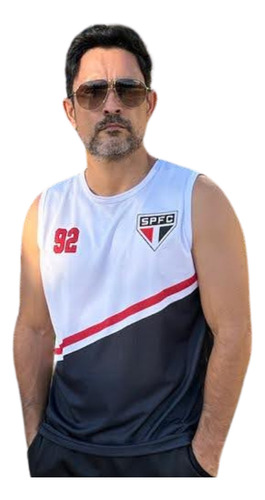 Camisa Regata São Paulo Fc Oficial Plus Size Mundial 1992