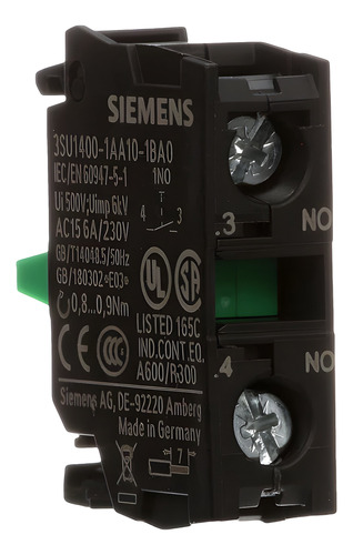 Bloque De Contactos Act 1 Na S/soporte  Siemens