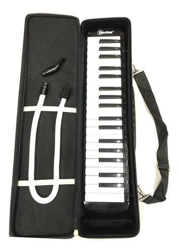 Imagem 3 de 3 de Escaleta Pianica Melodica Becker 37 Teclas M-37 Preto