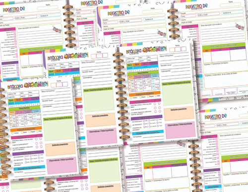 Agenda Bitacora Docente/incidencias Escolares Hello Kitty