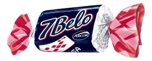 Kit Com 2 Pacotes De Bala 7 Belo Framboesa - 600g