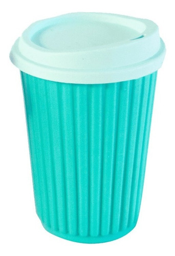 Imagen 2 de 7 de 16 Vasos Rallado Tapa Térmico Colores Comunes 270ml Bpa Free