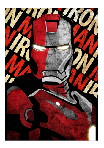 Poster Iron Man Marvel Avengers  Pelicula 50x70