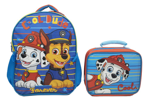 Mochila Con Lonchera Paw Patrol Boy Color Multicolor