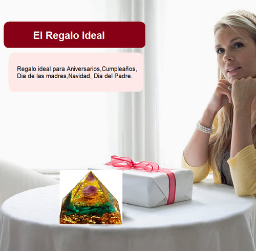 Piramide Orgonita Energia Reiki Meditacion Suerte Planeta Multicolor