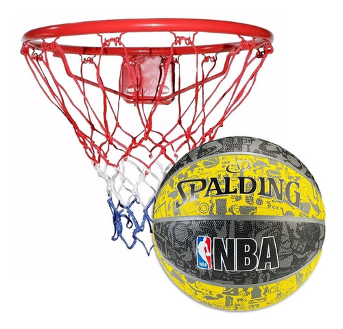 Kit Aro Basket + Pelota Spalding Graffitti N°7 Basquetbol