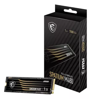 Ssd Msi Spatium M480, 1tb M.2 Pcie 4.0 Nvme