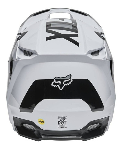 Casco Moto Cross Niño Fox V1 Youth Blanco Negro