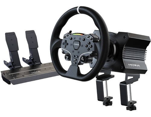 Paquete Base Y Volante R5 Bundle Moza Simracing