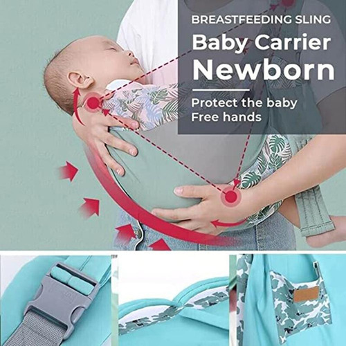 * Portabebés Sling Wrap Portabebés Portátil De Algodón Suave