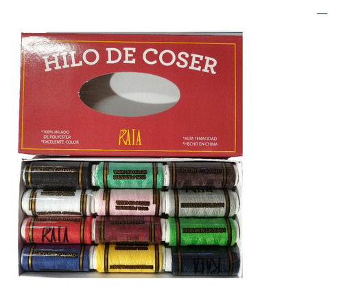 Hilos De Color En Caja X 12