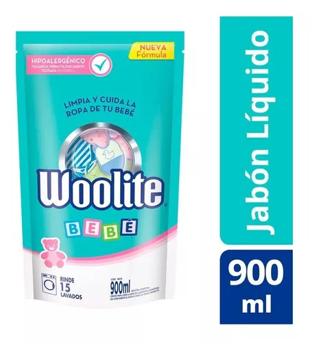 Jabón Líquido Ropa Bebé Repuesto Woolite 900 Ml