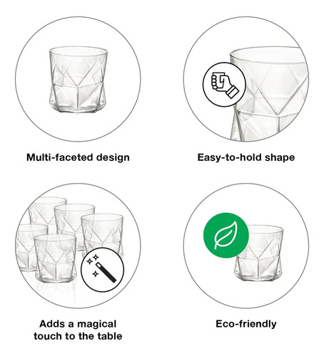 Vasos De Cristal Cassiopea Set De 4 Bormioli Rocco