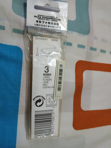 Cuchilla Para Exacto Olfa Modelo Tcb-1 / Tec-1