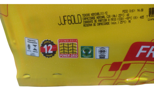 Bateria Jupter 60ah Para Motores 1.0 - 1.6 - 1.8 Direito