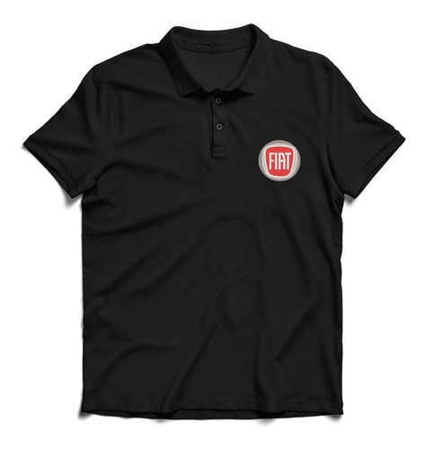 Remera Polo Masculina Regalo Padre Novio Bordada Logo Fiat