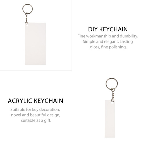 Llavero Rectangular Keychain Blanks Cd 120 Piezas