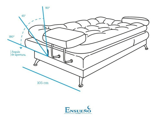 Imagen 2 de 10 de Sofá Cama Galaxy