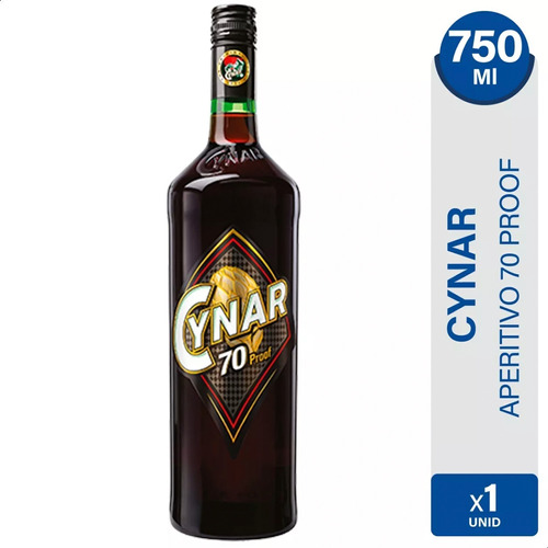  Aperitivo Cynar 70 Proof Origen Italia - 01mercado