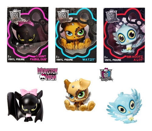Monster High Vinyl Año 2015 3 Figuras Originales
