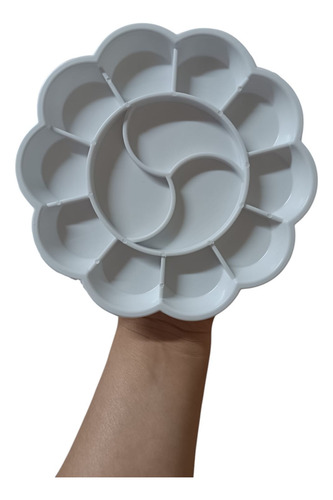 10pcs De Godete Plástico 10 Cavidades Forma De Flor Paleta