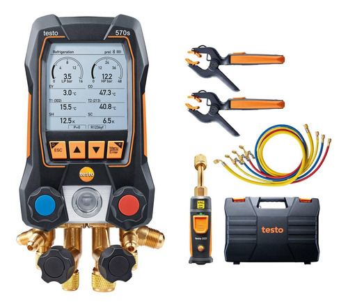 Testo Juego De Manometros De Ca 570s - Juego De Medidor De C