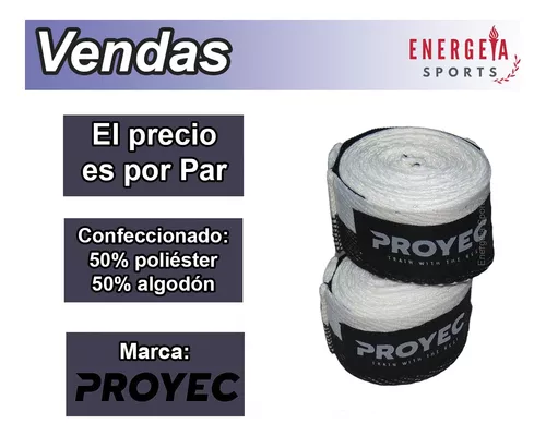 Par De Vendas Con Abrojo Proyec Profesionales 5 M Boxeo Mma