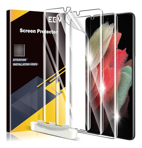 Egv [3 Paquete] Compatible Para Samsung Galaxy S21 Ultra 6.8