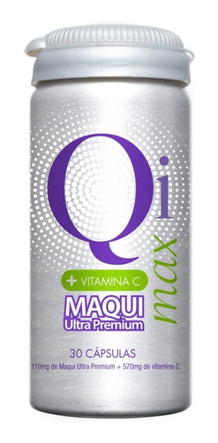 Qi Max + Vit C (30 Cápsulas) Maqui Ultra Premium