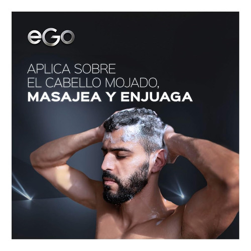 Shampoo Ego For Men Limpieza Profunda Carbón Activado 400ml