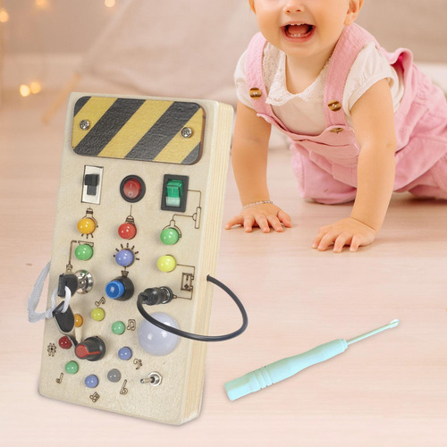 Led Montessori Busy Board Juguete De Viaje Desarrollo