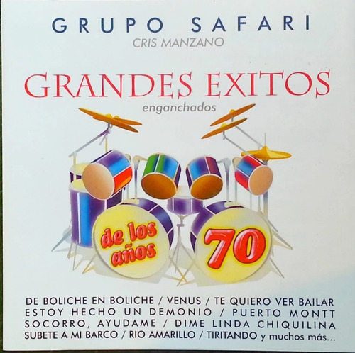 Grupo Safari Cd Grandes Exitos De Los Años 70 Cris Manzano