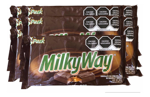 Milky Way Chocolate Leche Caramelo Y Nougat 60pz De 48g C/u
