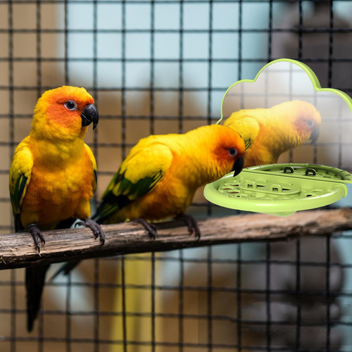 Espejo Para Cacatúas Para Jaula Espejo Para Pájaros Con Perc