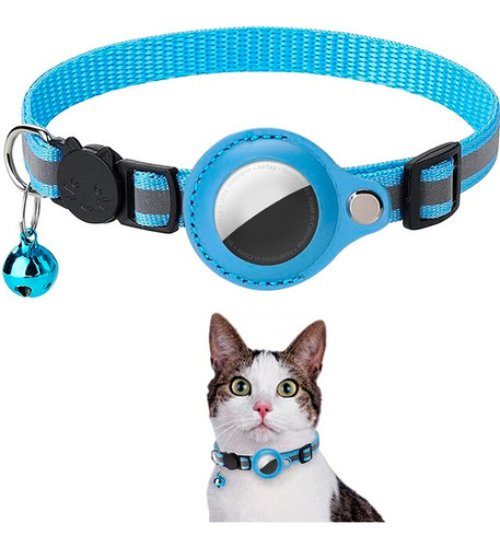 Collar Correa Con Funda Para Airtag Localizar Gato / Perro